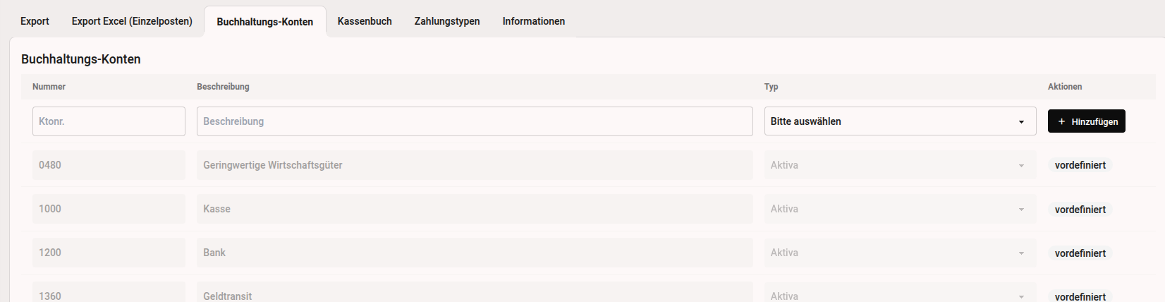 Buchhaltungskonten
